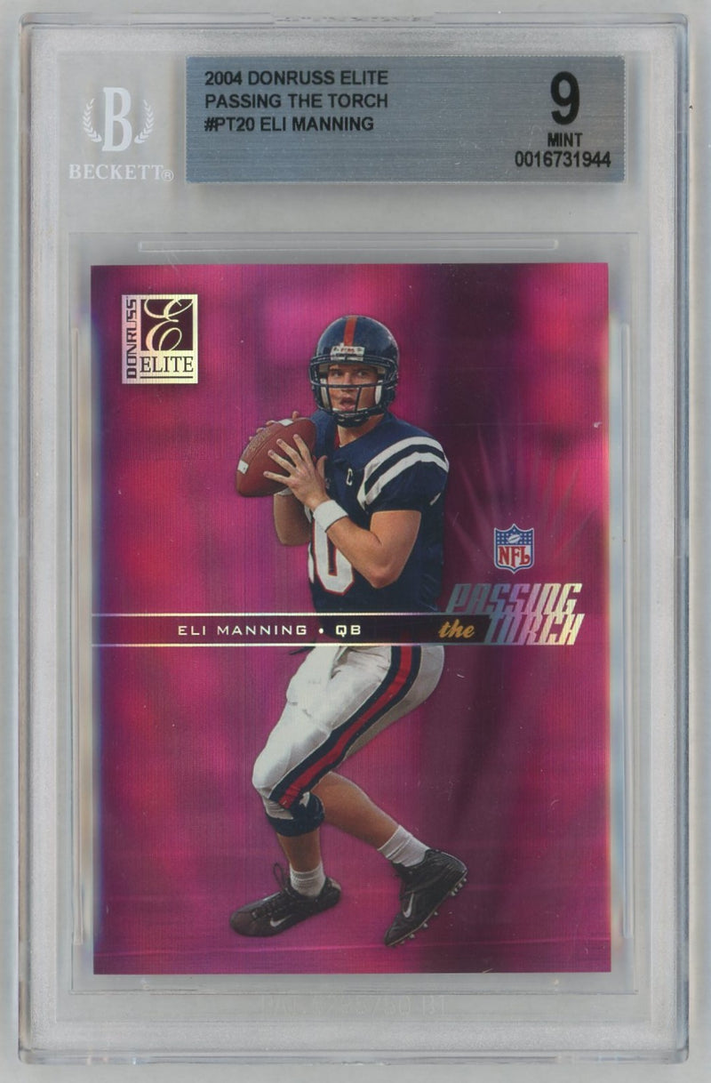 2004 Donruss Elite Passing the Torch Eli Manning #PT20 /1000 BGS 9