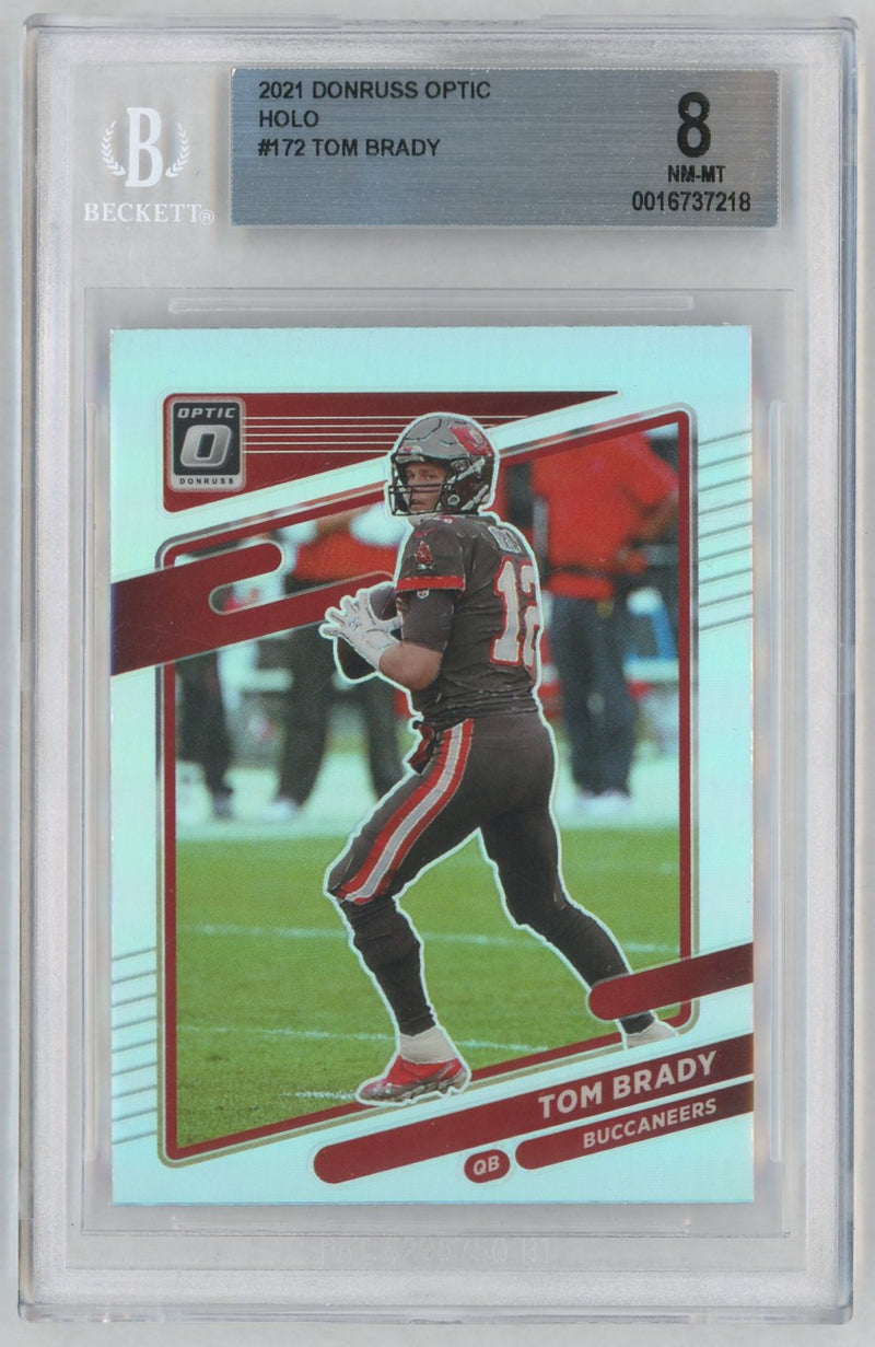 2021 Donruss Optic Holo Tom Brady #172 BGS 8