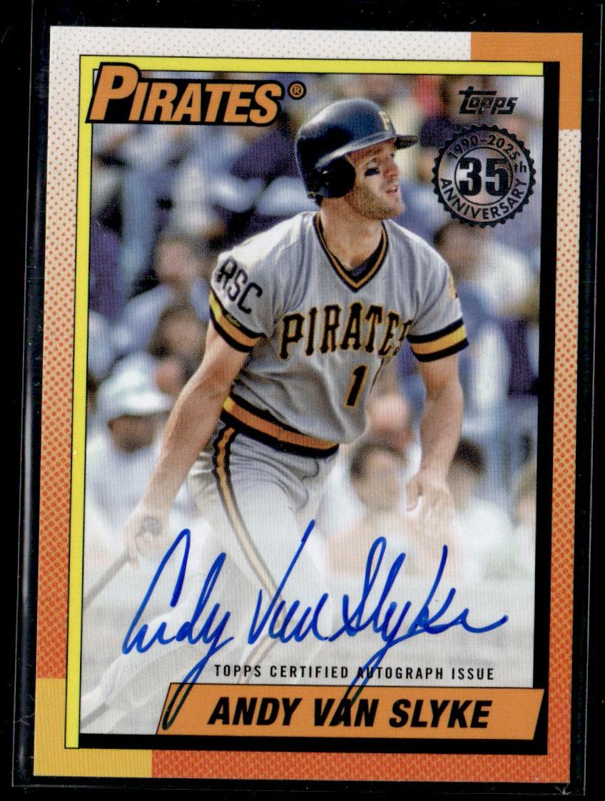 2025 Topps 1990 Andy Van Slyke #90A-AVS Auto
