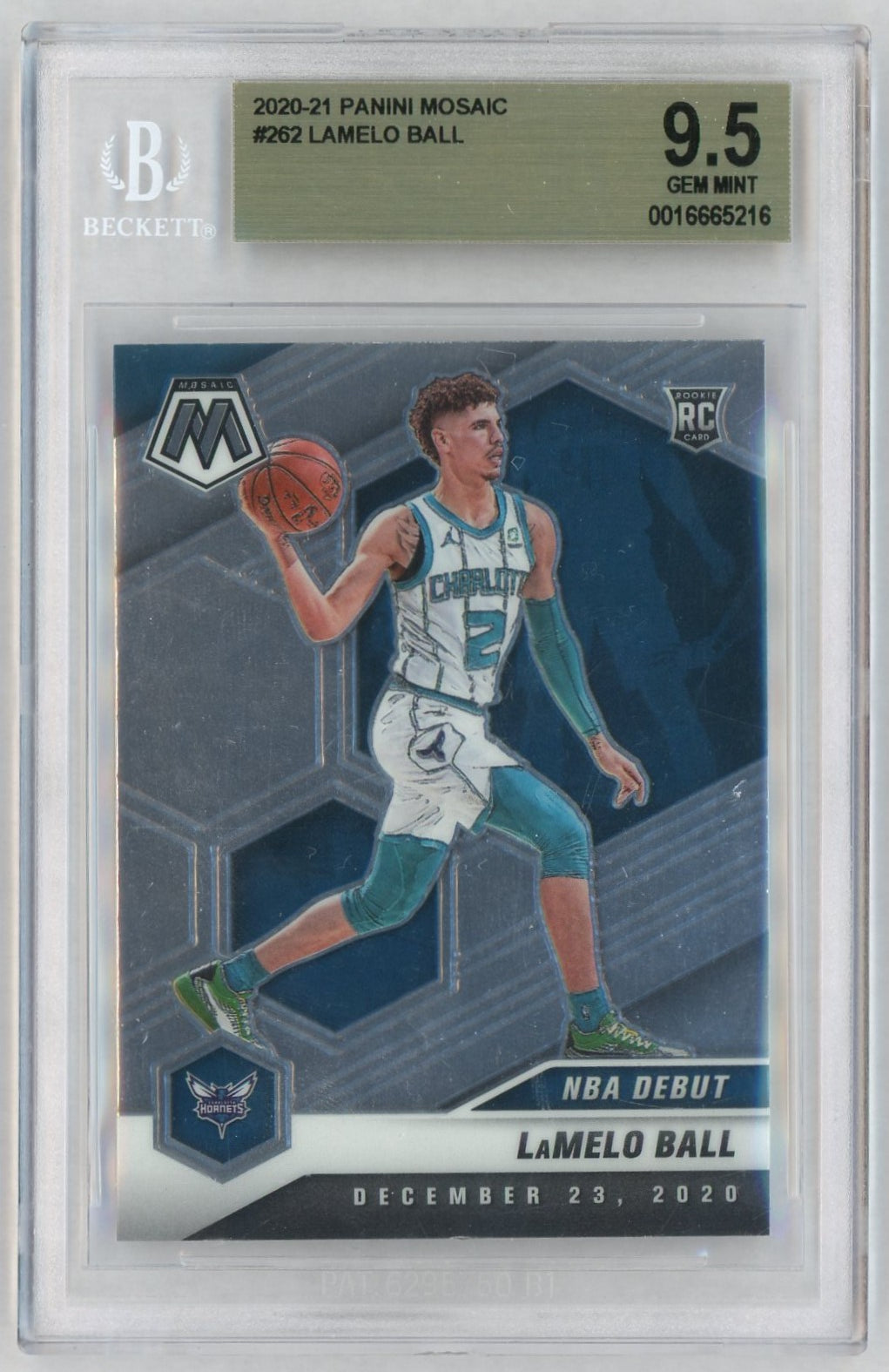 2020 Panini Mosaic Lamelo Ball #262 BGS 9.5
