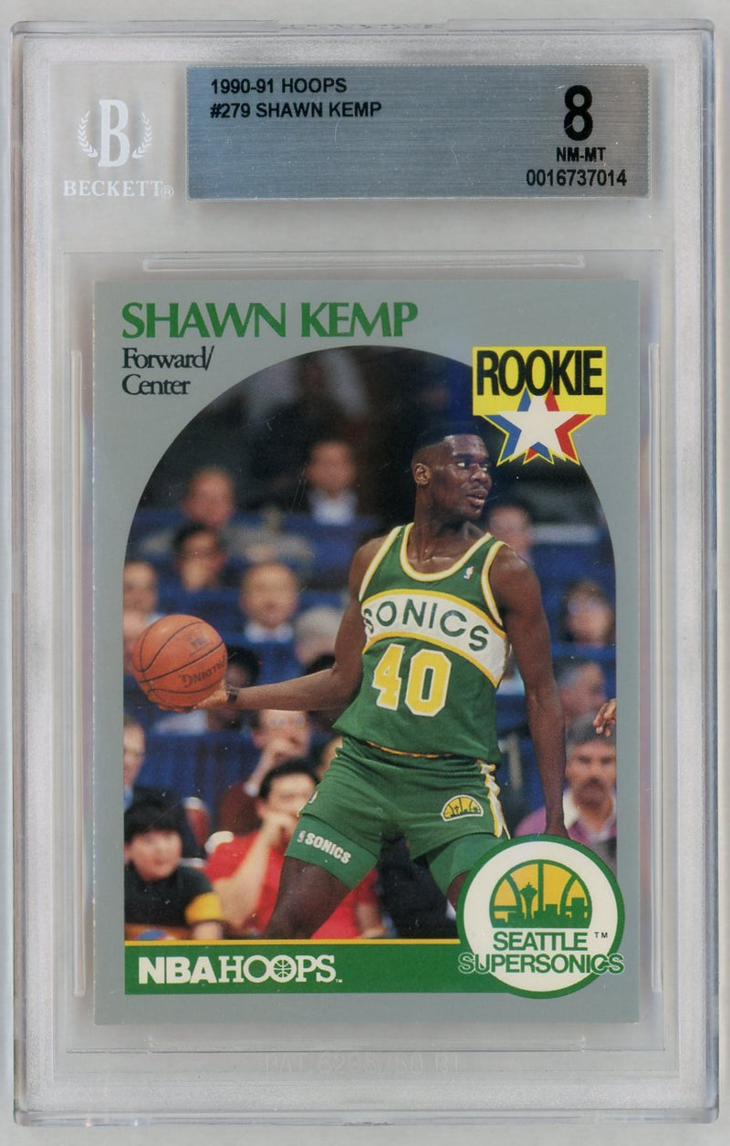 1990 Hoops Shawn Kemp #279 BGS 8