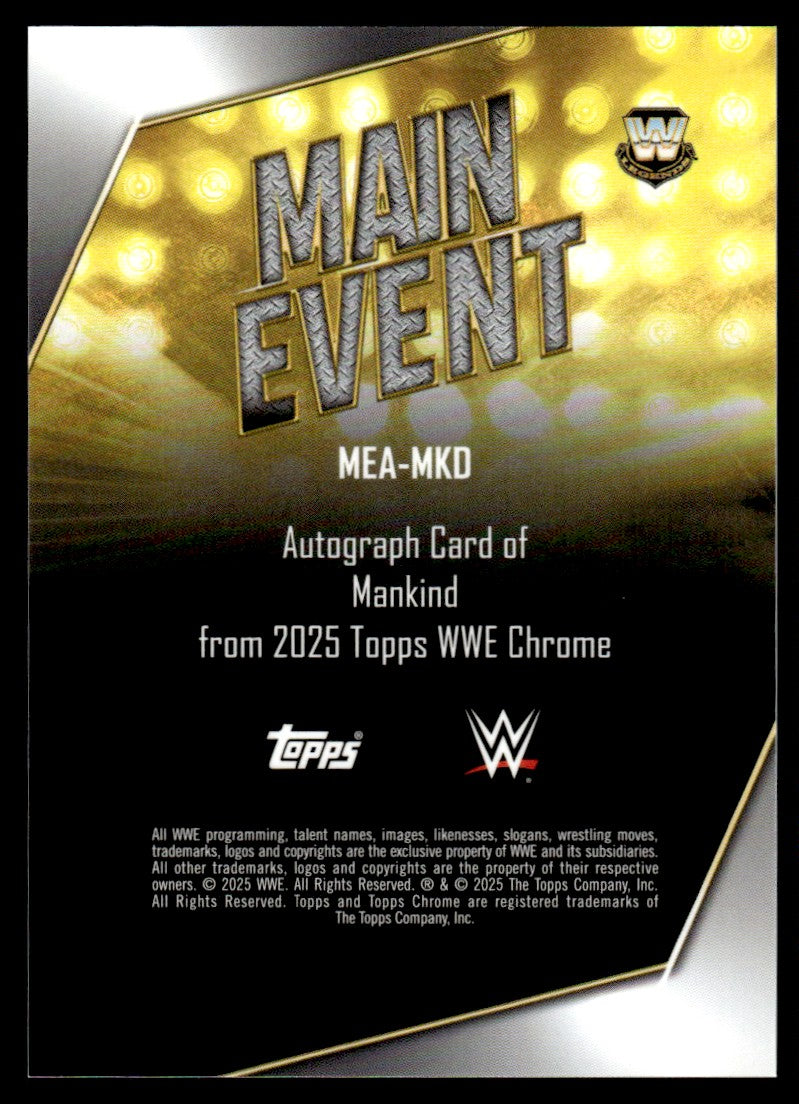 2025 Topps Chrome MEA-MKD Mankind Main Event /150 Auto