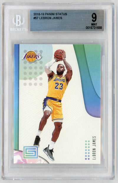 2018 Panini Status LeBron James #57 BGS 9