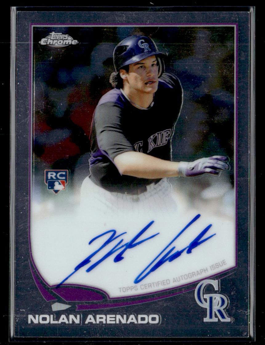 2013 Topps Chrome Purple Nolan Arenado #78 RC Auto