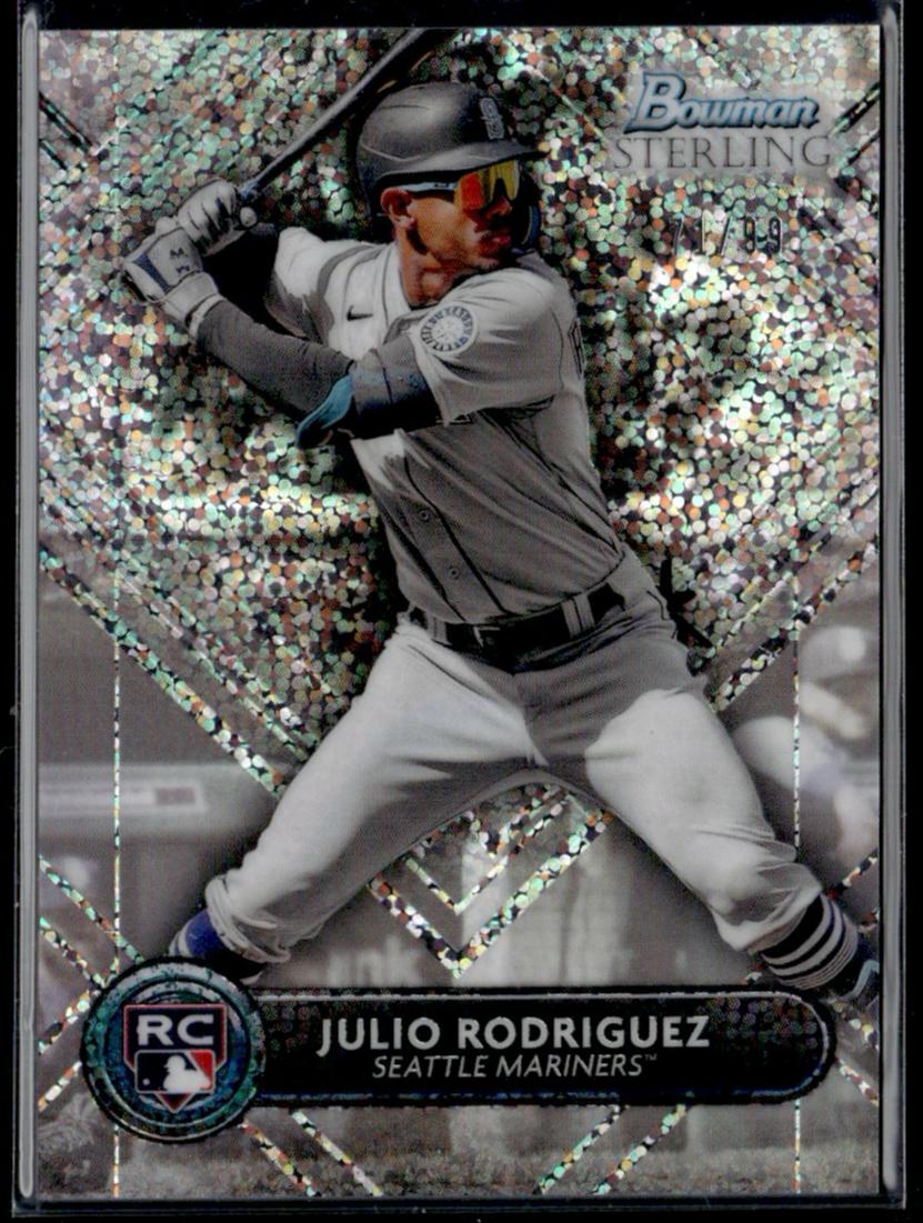 2022 Bowman Sterling BSR-32 Julio Rodriguez Rookie Revelation Rookie /99 Seattle Mariners