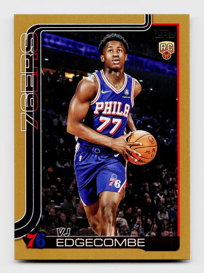 2025 Topps Flagship VJ Edgecombe #203 Rookie RC Gold /2025
