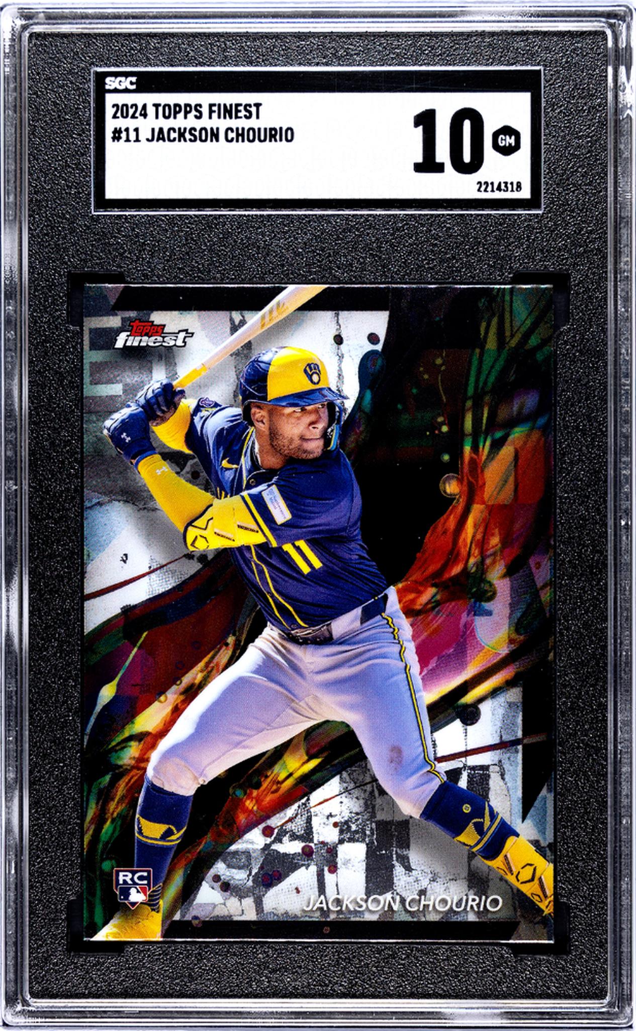 2024 Topps Finest #11 Jackson Chourio SGC 10