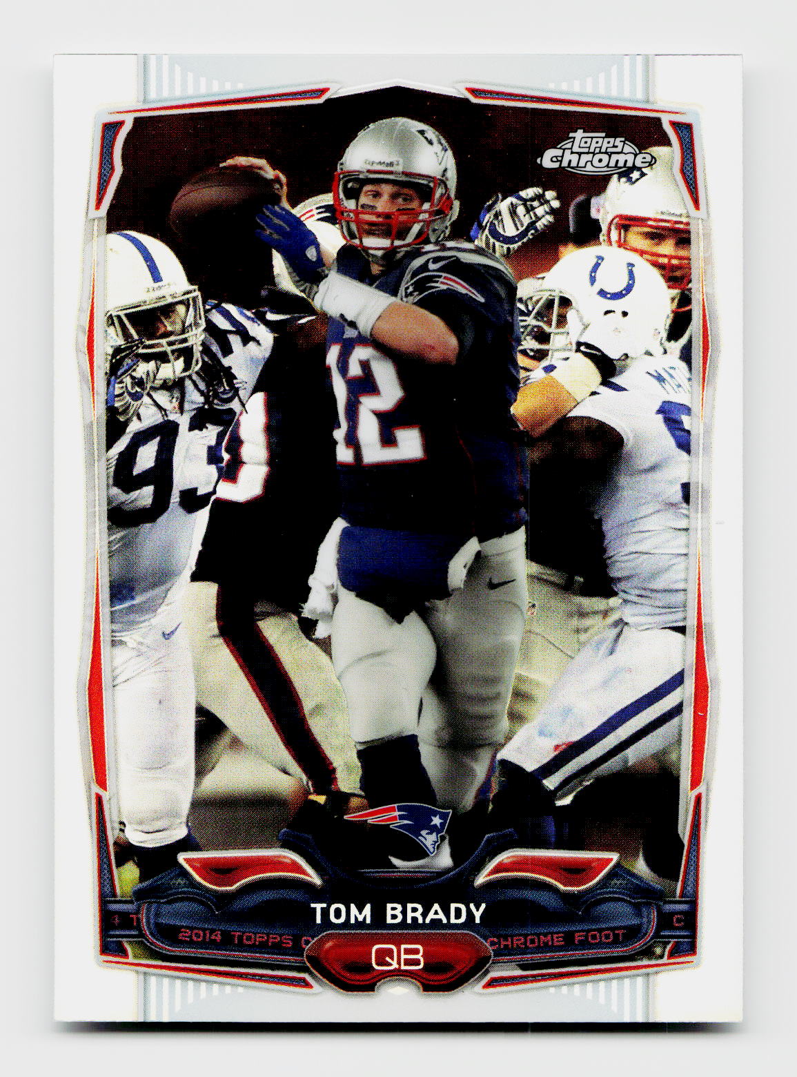 2014 Topps Chrome Tom Brady Refractor #62