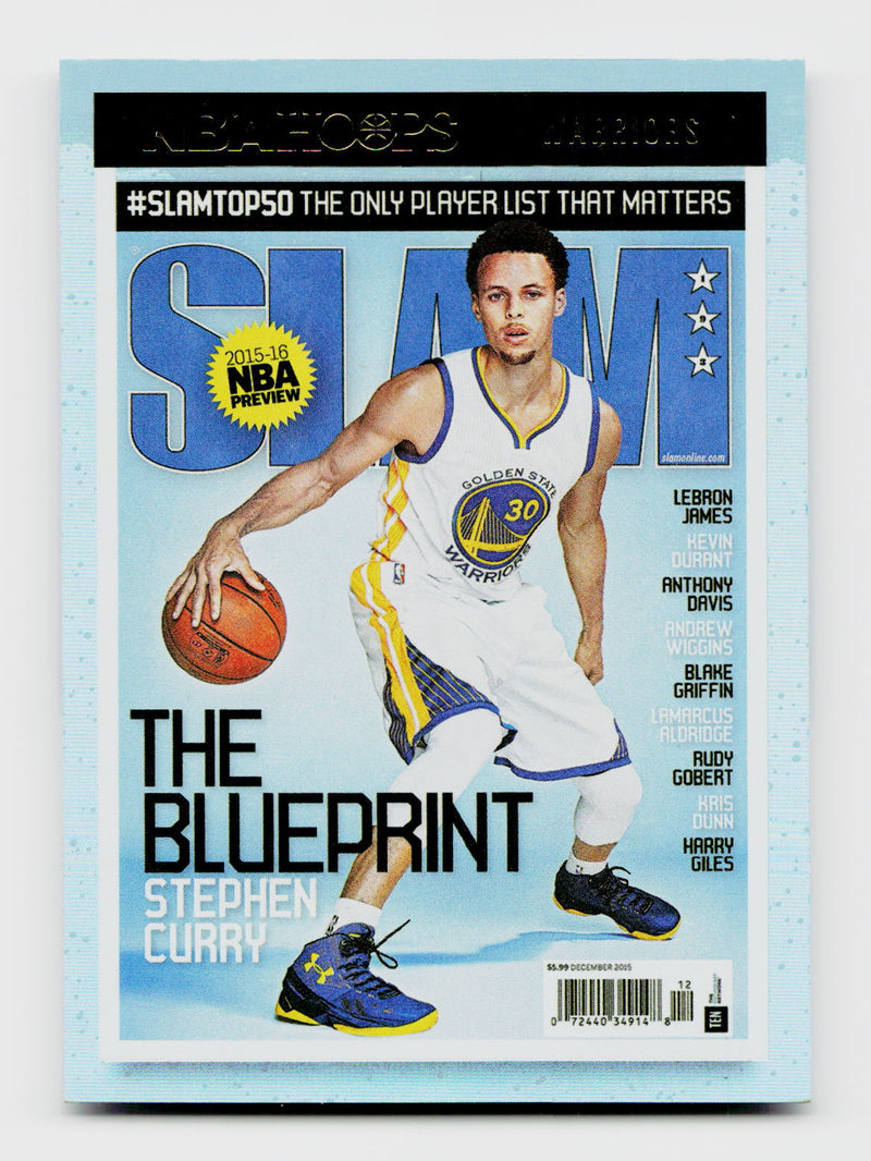 2021-22 Panini NBA Hoops Stephen Curry Slam Magazine Holo #193