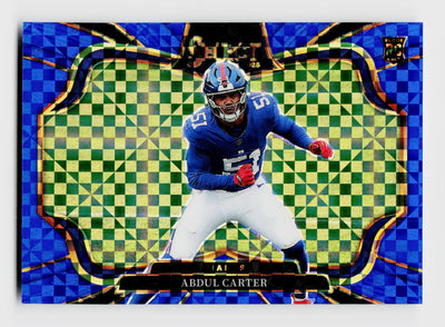 2025 Panini Select Abdul Carter #495 Rookie RC Blue Field Level /75
