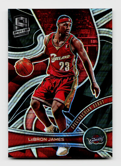 2021-22 Panini Spectra LeBron James #154 Spectacular Debut Asia Prizm