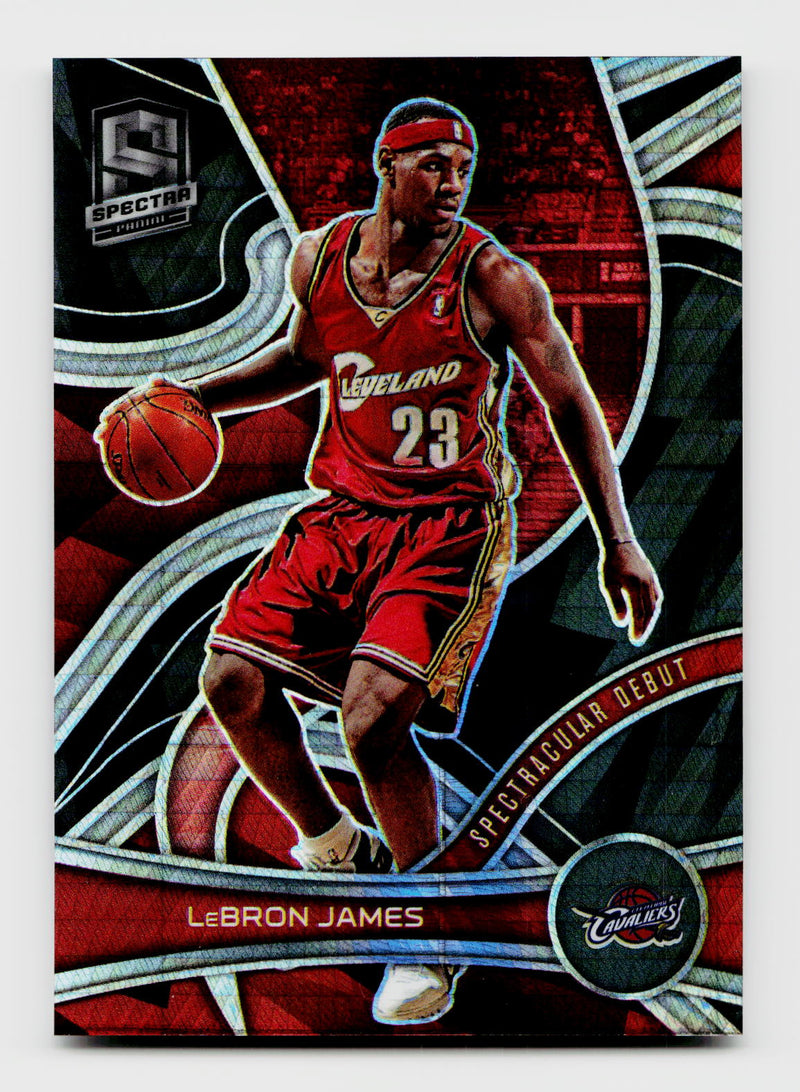2021-22 Panini Spectra LeBron James #154 Spectacular Debut Asia Prizm