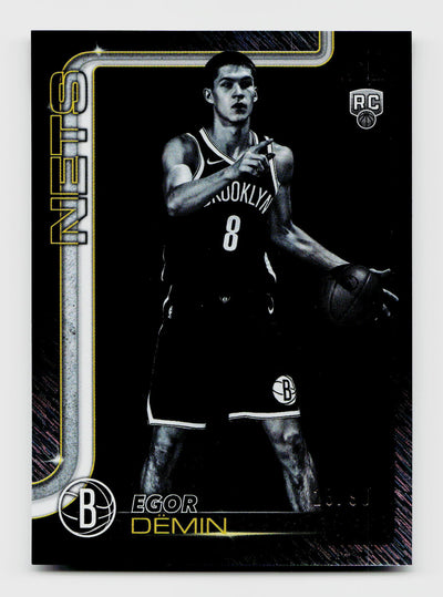 2025 Topps Flagship Egor Demin Blackout #208 Rookie RC /99