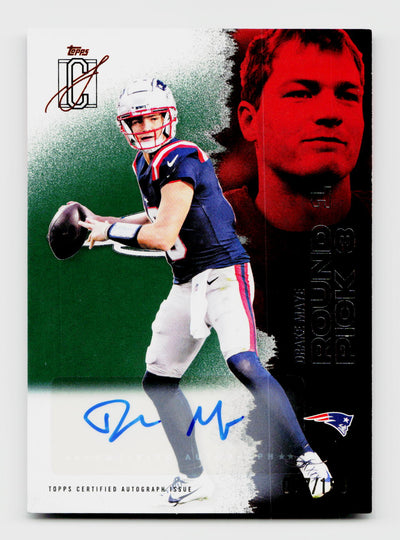 2025 Topps Signature Class Drake Maye #38 Green Auto /150
