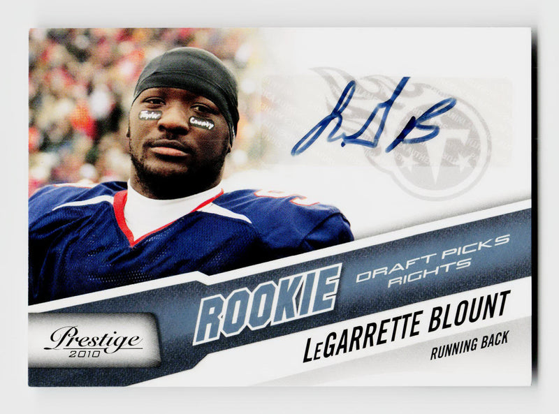 2010 Panini Prestige LeGarrette Blount #267 Rookie Draft Picks Rights Auto RC /999