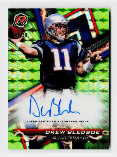 2023 Topps Composite Drew Bledsoe Resurgence Signatures Auto #RA-DB Lime Green Geometric SSP /20