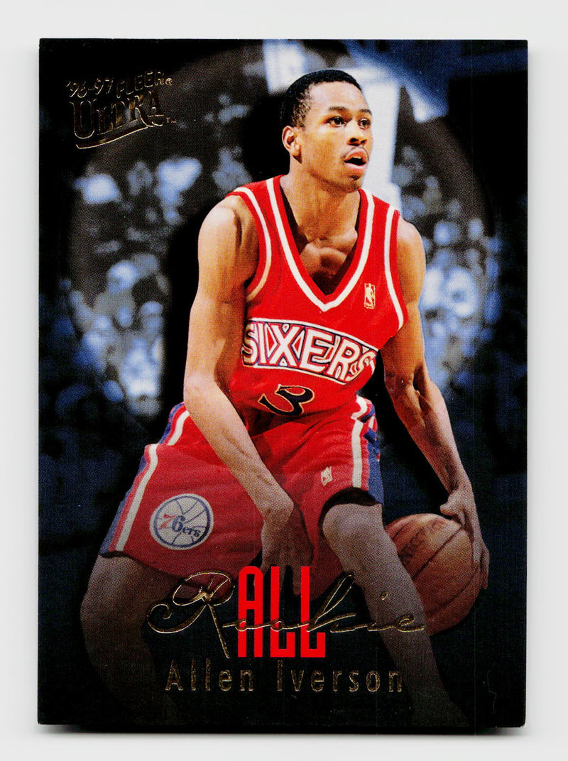 1996-97 Fleer Ultra Allen Iverson #7 All-Rookies Rookie RC