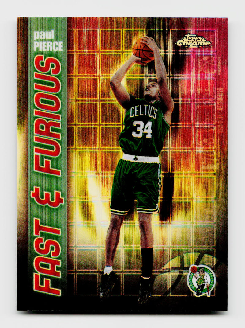 2002 Topps Chrome Fast & Furious Paul Pierce #FF10 Refractor