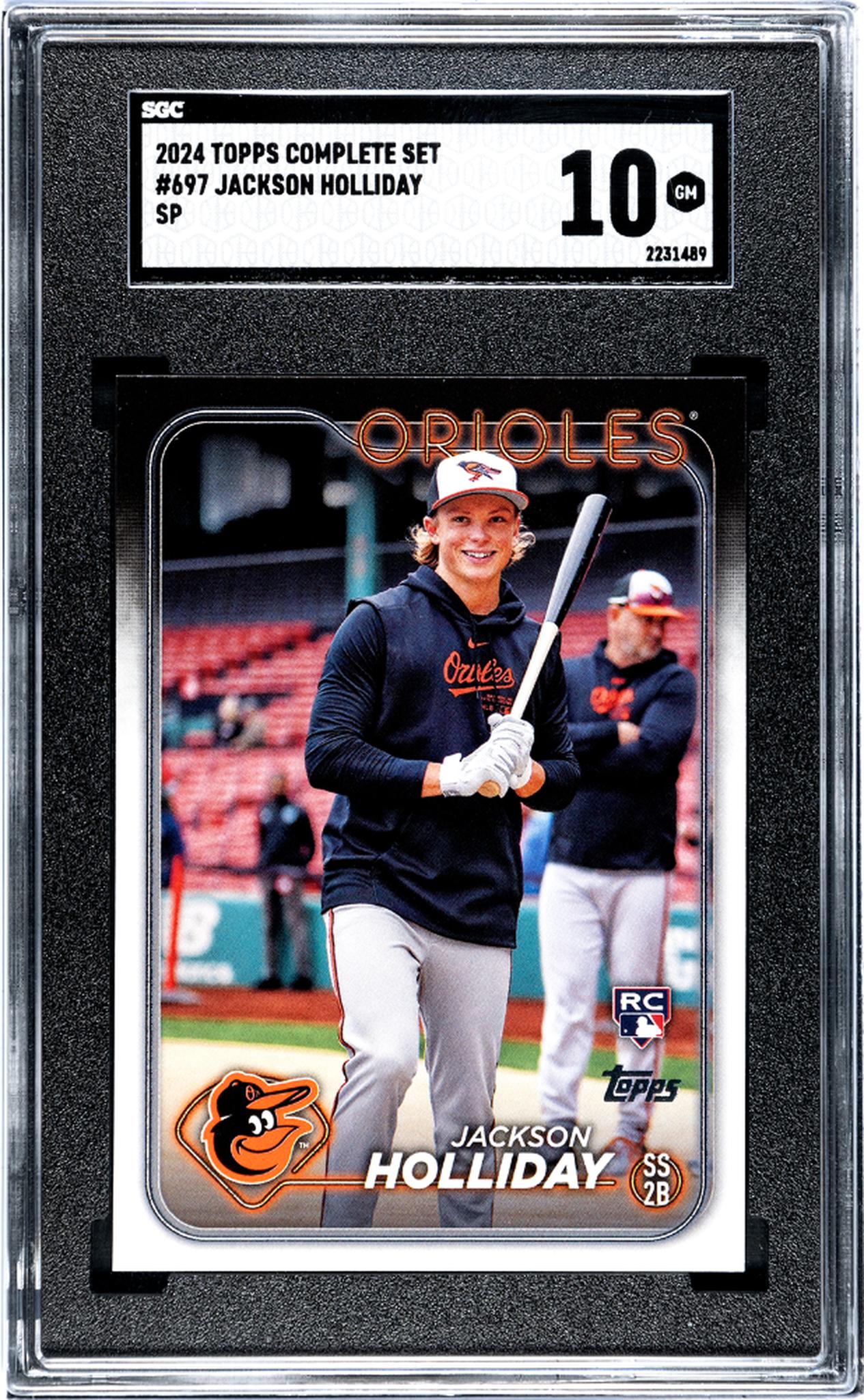 2024 Topps Complete Set #697 Jackson Holliday Sp SGC 10