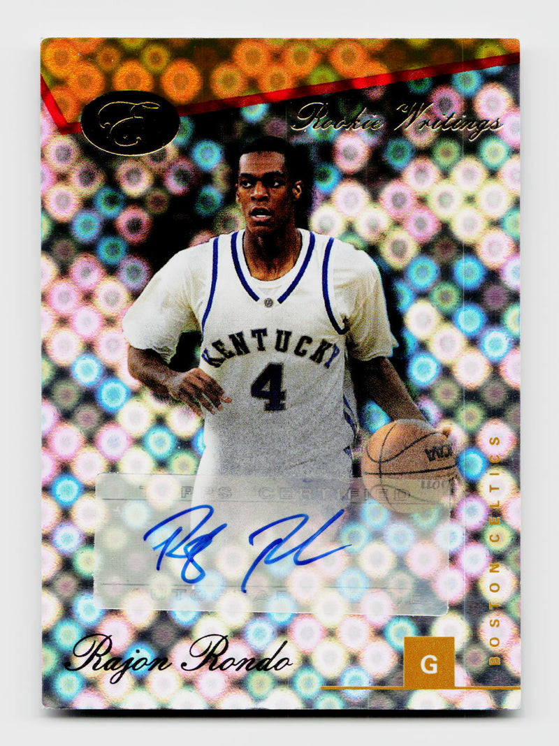 2006 Bowman Elevation Rajon Rondo Rookie RC Writings Orange Auto #RWA-RR /39