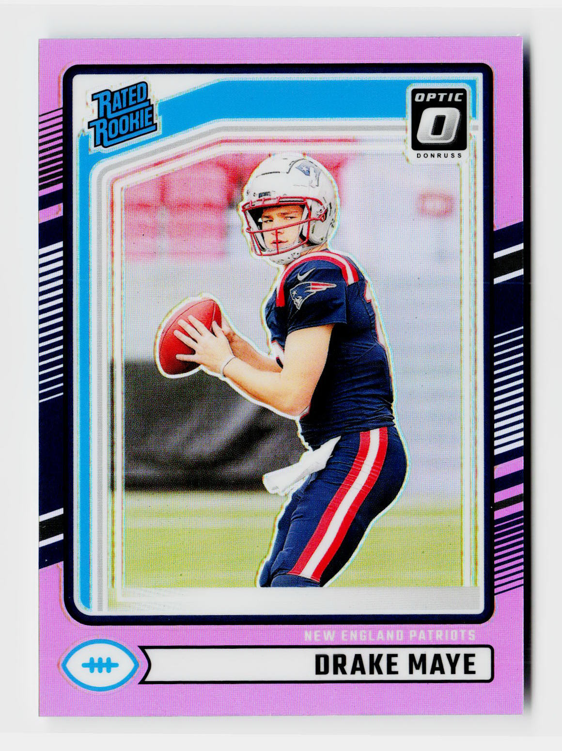 2024 Panini Donruss Optic Drake Maye #379 Rated Rookie RC Pink