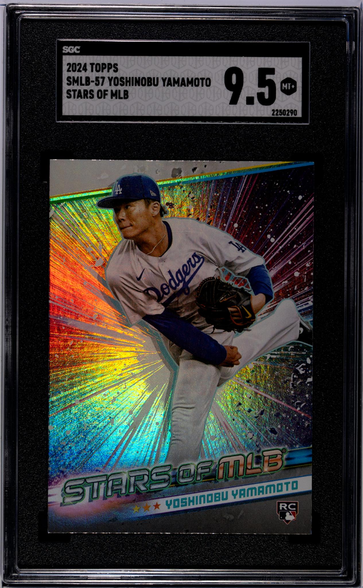 2024 Topps #SMLB-57 Yoshinobu Yamamoto Rookie SGC 9.5