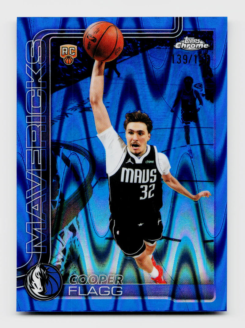 2026 Topps Chrome Update Cooper Flagg #151 Blue RayWave Refractor Rookie RC /150
