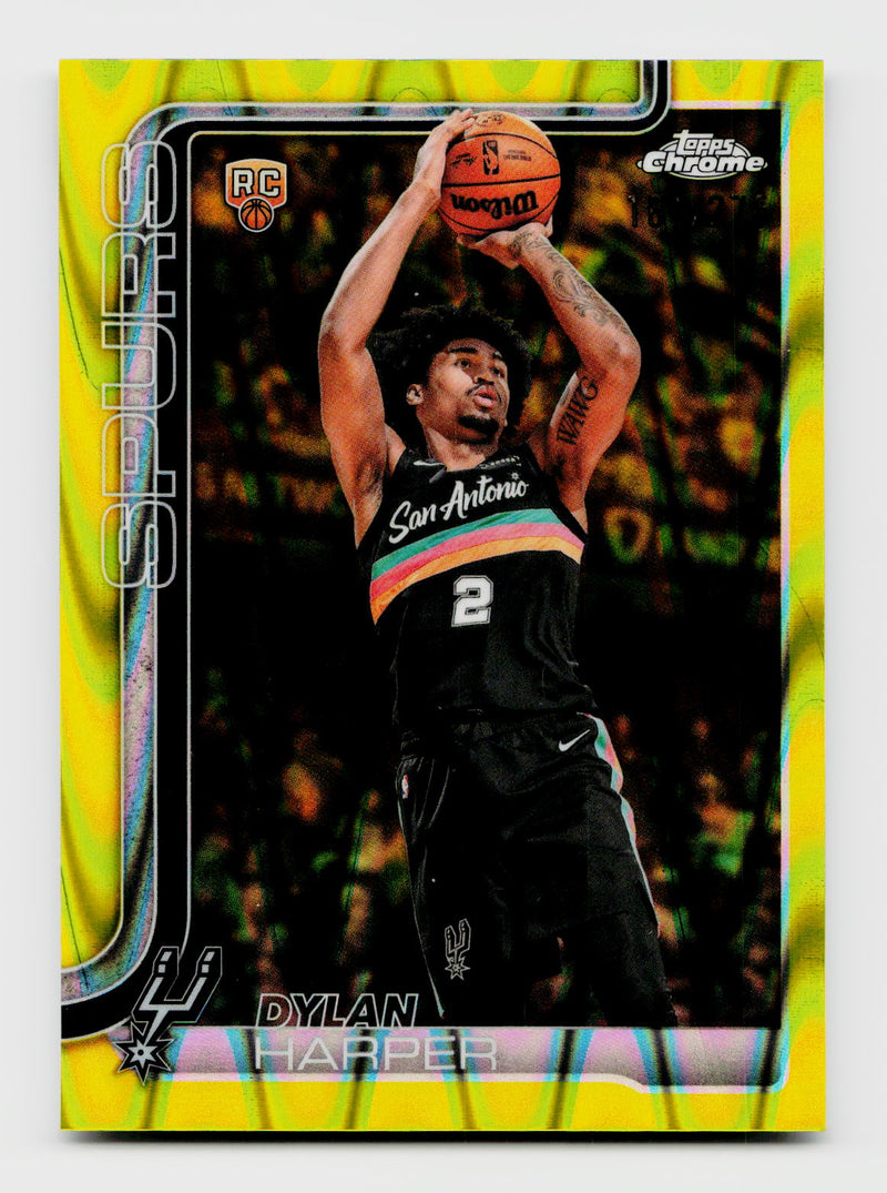 2026 Topps Chrome Update Dylan Harper #152 Rookie RC Yellow RayWave Refractor /275