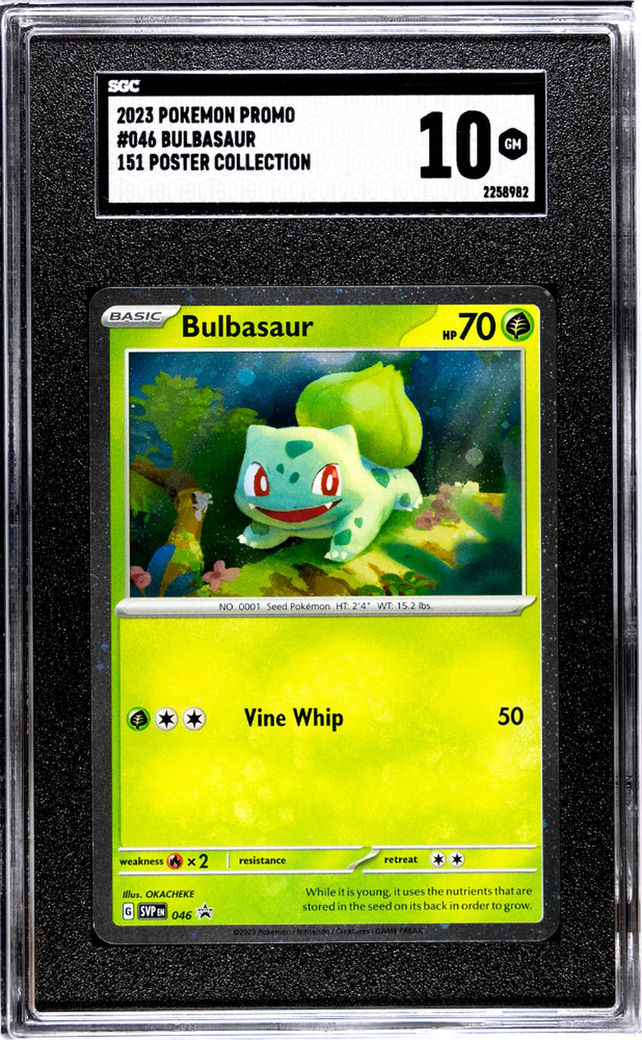 2023 Pokémon Scarlet & Violet SVP Promo Bulbasaur #SVP046 SGC 10