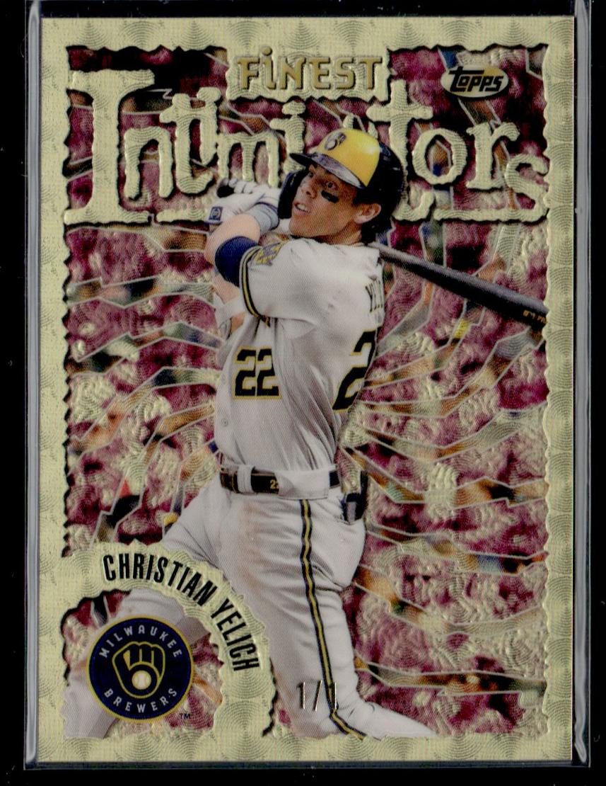 2023 Topps Finest Intimidators Christian Yelich #65 1/1