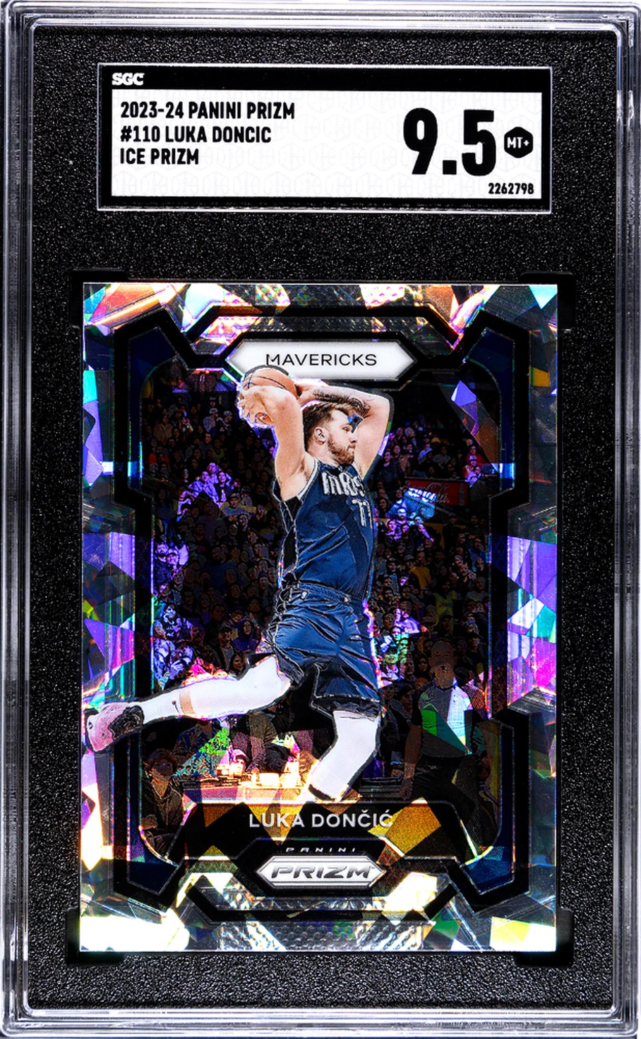 2023-24 Panini Prizm #110 Luka Doncic Ice Prizm SGC 9.5