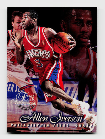 1997 Flair Showcase Allen Iverson #3 Row 1 Rookie RC