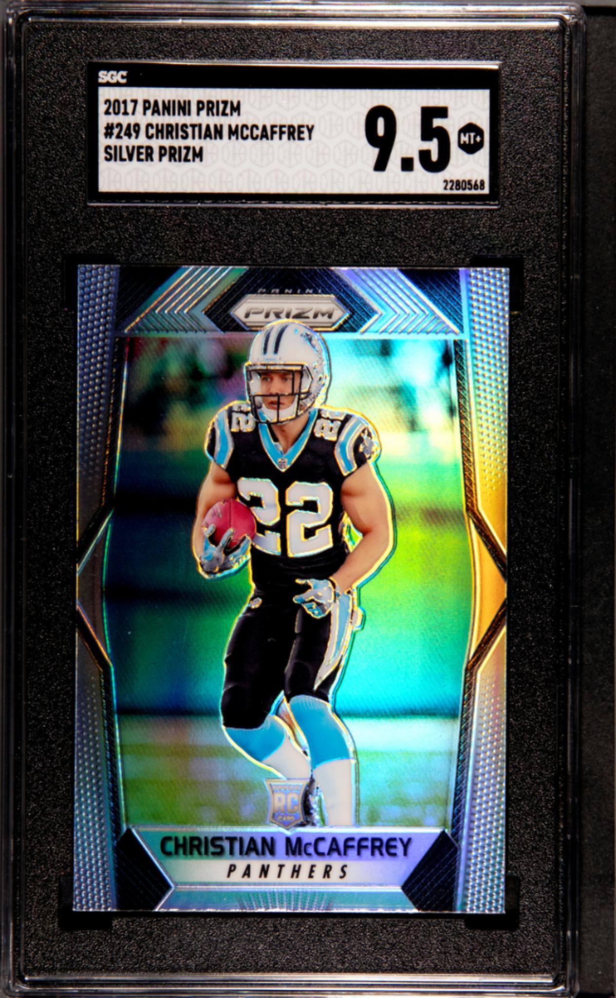 2017 Panini Prizm Silver Prizm Christian McCaffrey #249 RC SGC 9.5
