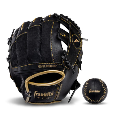 Franklin Sports Meshtek T-Ball Fielding Glove 9.5" with Ball