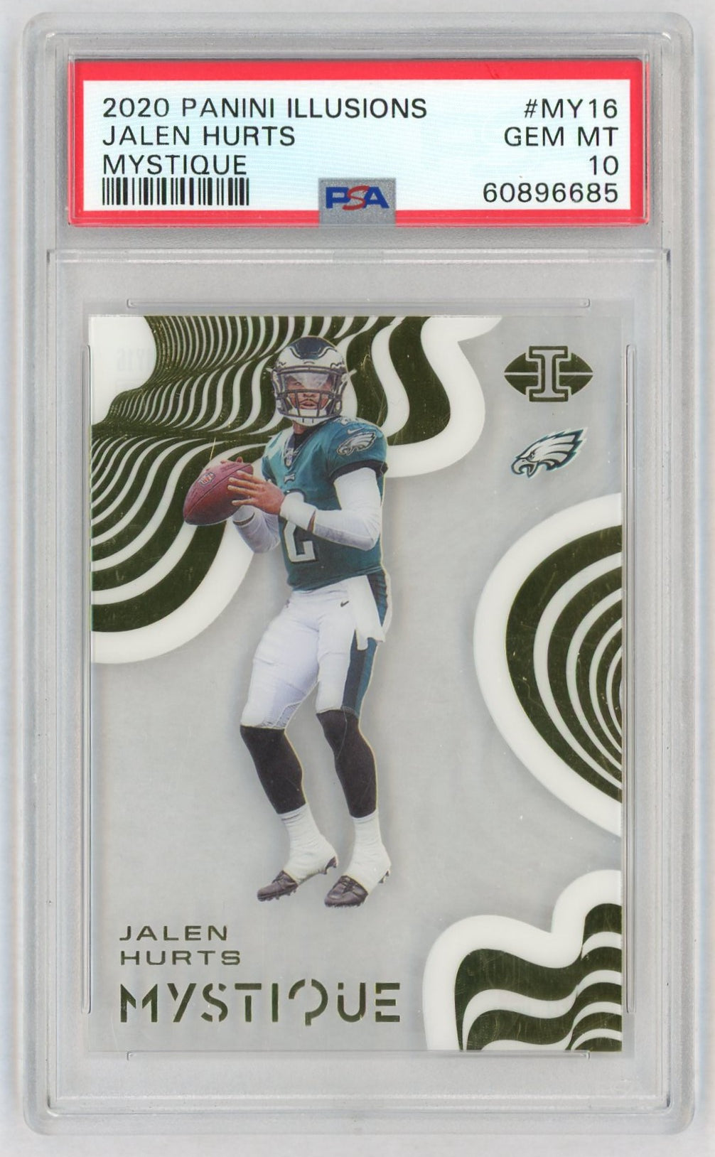 2020 Panini Illusions Mystique Jalen Hurts #16 PSA 10