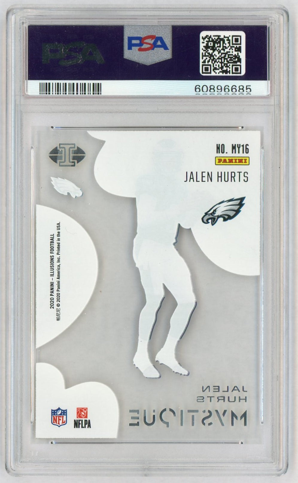 2020 Panini Illusions Mystique Jalen Hurts #16 PSA 10