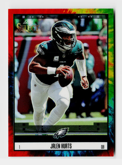2025 Panini Score Select Jalen Hurts #3 Tie-Dye SSP /25