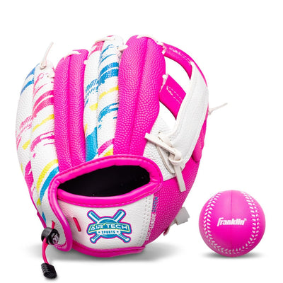 Franklin Sports Air Tech Rookie Tee Ball Fielding Glove with Ball - 9"