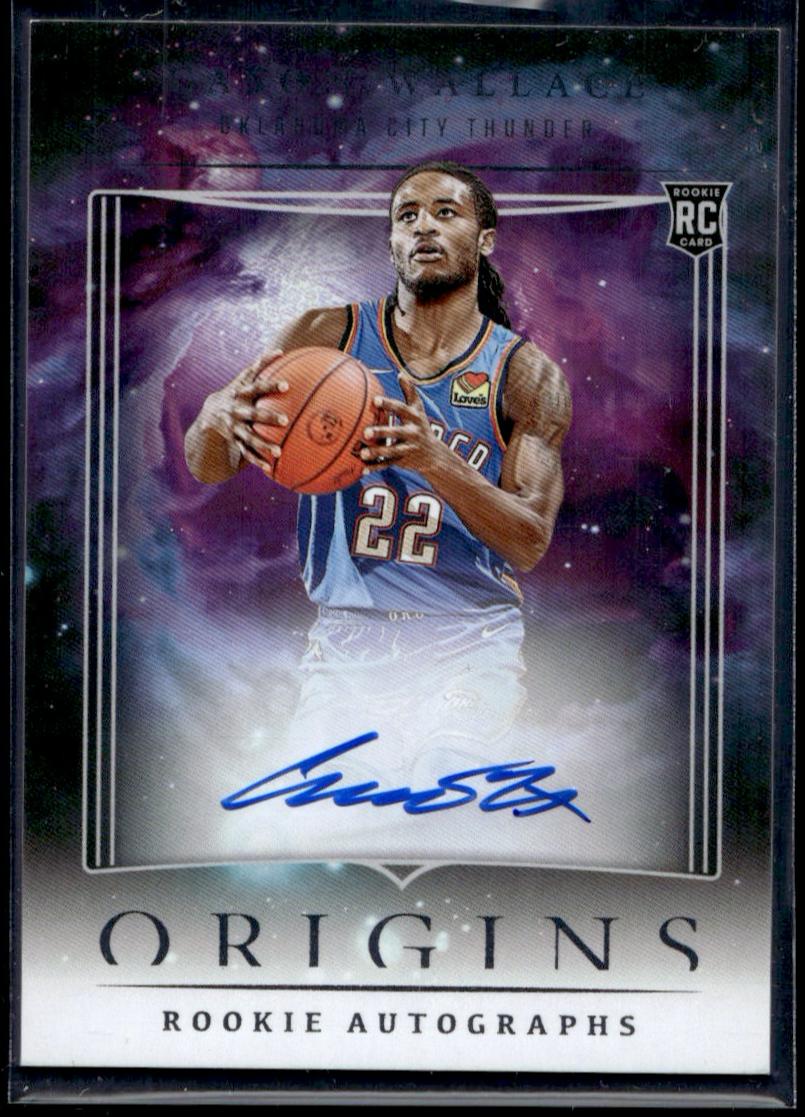 2023 Panini Origins RA-CWO Cason Wallace Rookie Autographs Rookie Oklahoma City Thunder