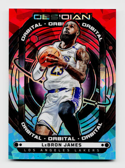 2024-25 Panini Obsidian LeBron James Orbital Fire & Ice SSP #16 /30