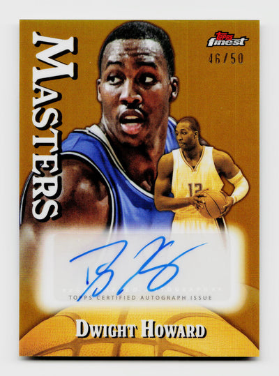 2024-25 Topps Finest Dwight Howard #MA-DH Gold Refractor Masters Auto /50