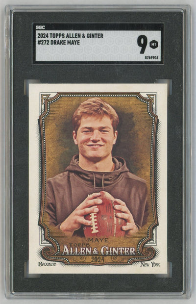 2024 Topps Allen & Ginter Drake Maye Rookie RC #272 SGC 9