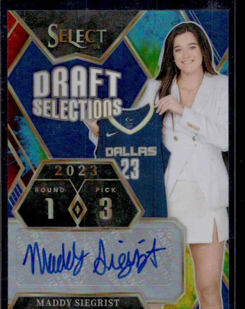 2024 Panini Select Maddy Siegrist Draft Selections Prizm Rookie /25 Auto 