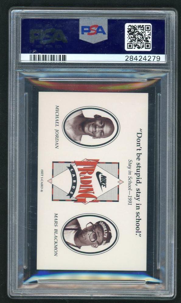 1991 Nike Stay In School 1991 Michael Jordan/Spike Lee #4 PSA 10