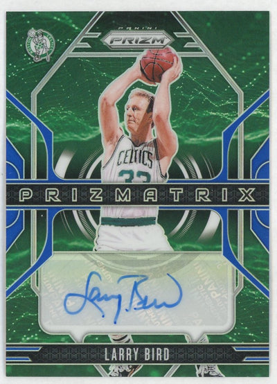 2024 Panini Prizm Larry Bird Blue Prizmatrix Auto /49 #PMX-LRB