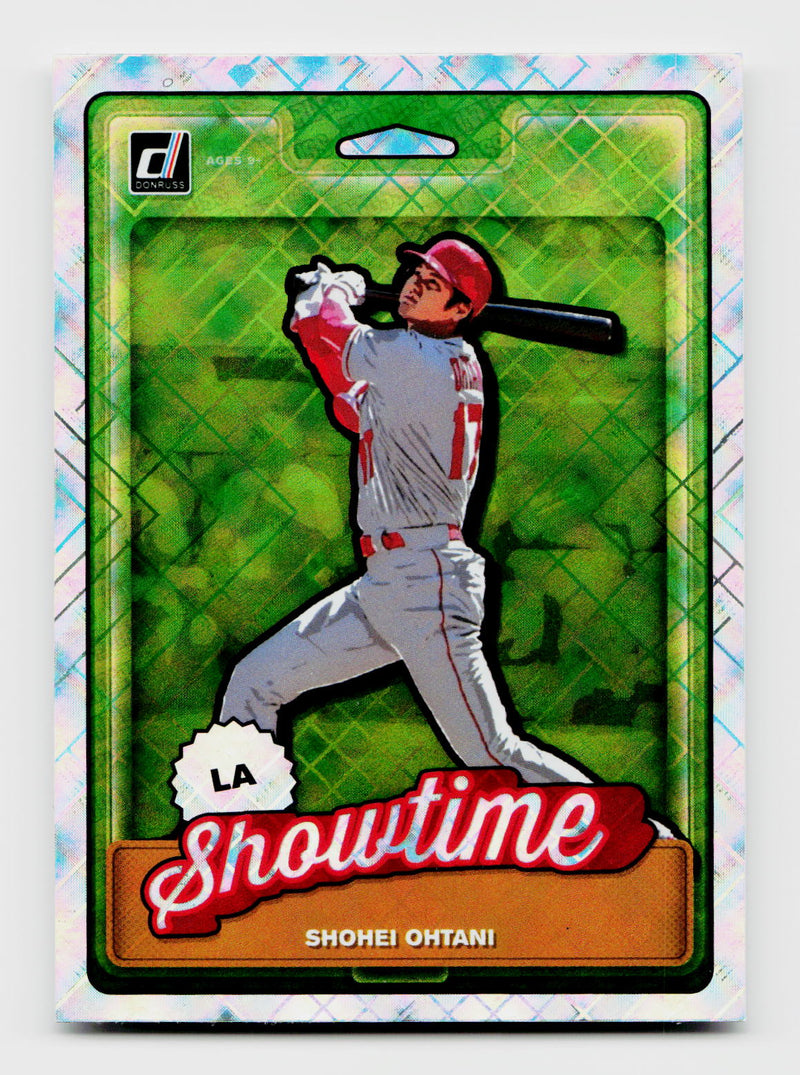 2019 Panini Donruss Shohei Ohtani #N6 Nicknames "Showtime" Diamond Prizm