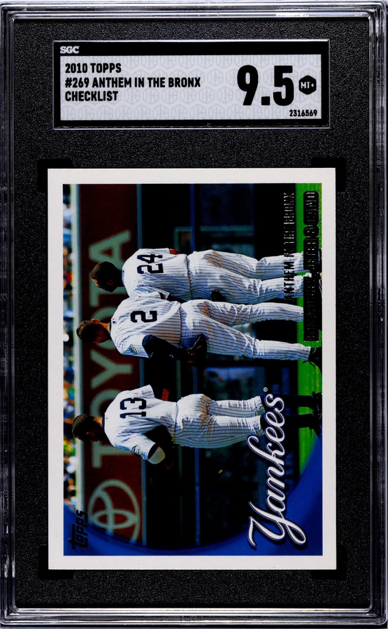 2010 Topps #269 Anthem in the Bronx /5 SGC 9.5