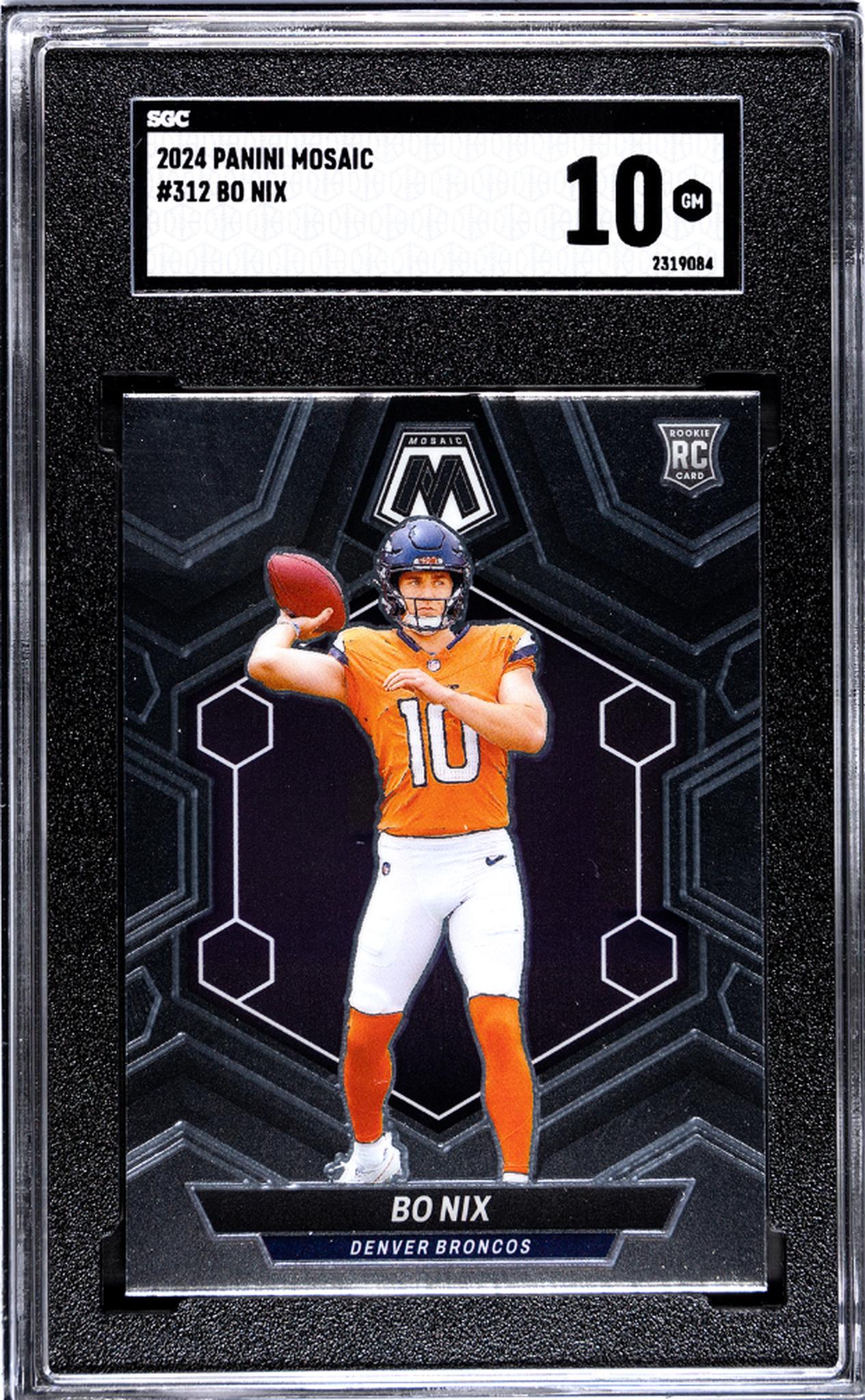 2024 Mosaic #312 Bo Nix SGC 10