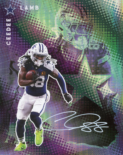 2025 Fanatics Emanate CeeDee Lamb Halftone Short Edition Auto