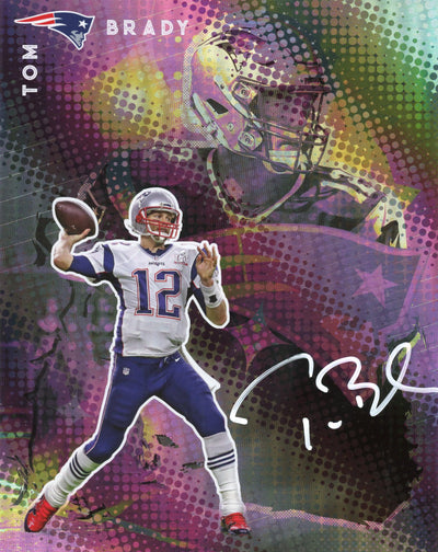 2025 Emanate Football Halftone Insert Tom Brady Auto